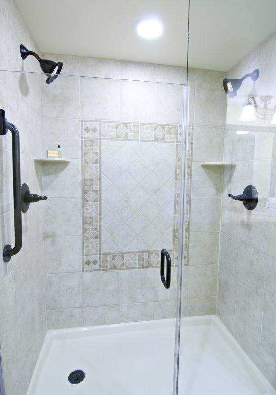 Modern Shower with Glass Walls